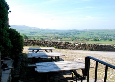 View from the front door at Grassington Bunk Barn